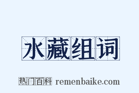 水藏组词是什么意思的图片
